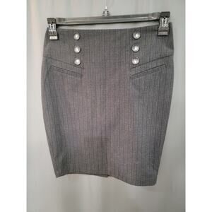 BCX Woman CAREER Elegant Work Dark Gray Skirt Pencil Size 3 BB25 (1)